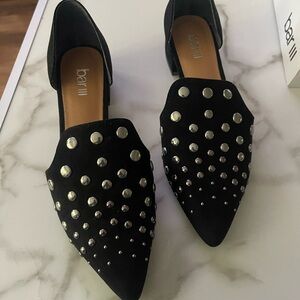 Bar III Black Studded Flats